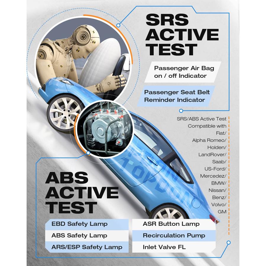 TOPDON AL600 obd2 車 診断機 日本語 スキャンツール 12V車用故障診断