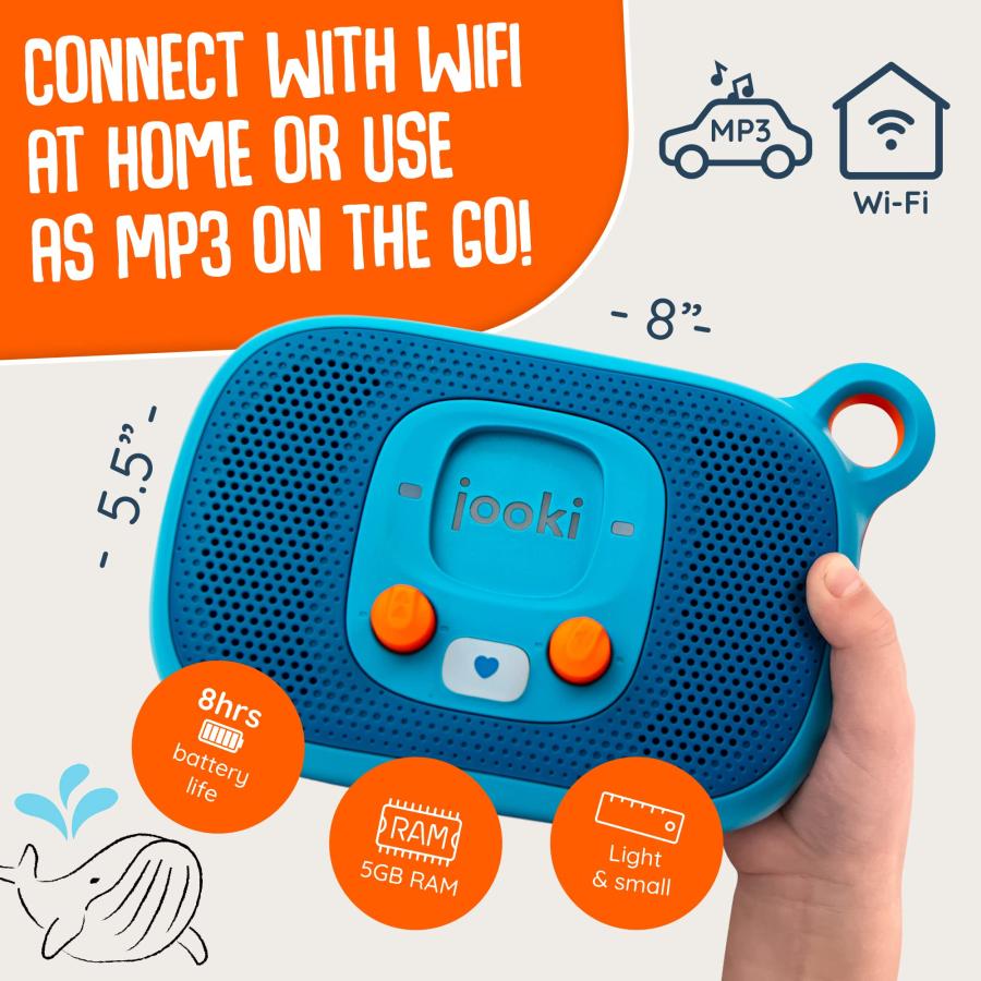 【お得】 Jooki Music and Stories Player for Kids - Portable Audio Player with WiFi Connectivity - Screen Free Imagination Building - Toddler Entertainment Pla