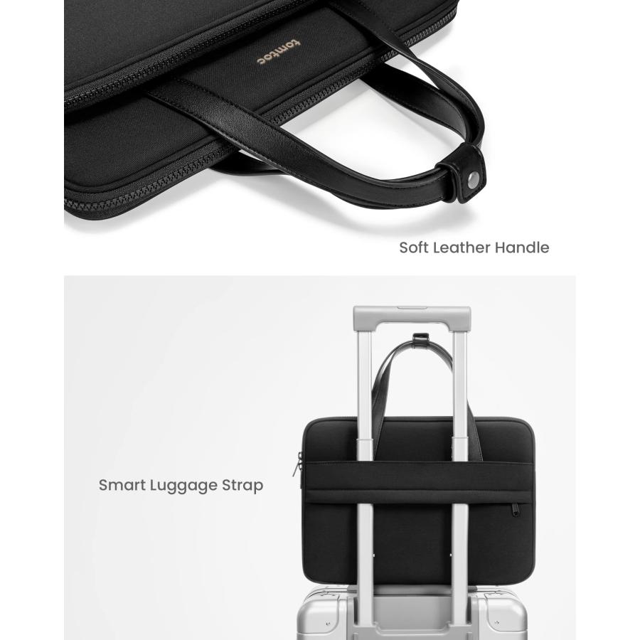 激安価格・送料无料 tomtoc Protective Laptop Shoulder Bag for 13-inch MacBook Air/Pro， 14-inch MacBook Pro M2/M1 Pro/Max A2779 A2442 2023-2021， Water-Resistant Laptop Car