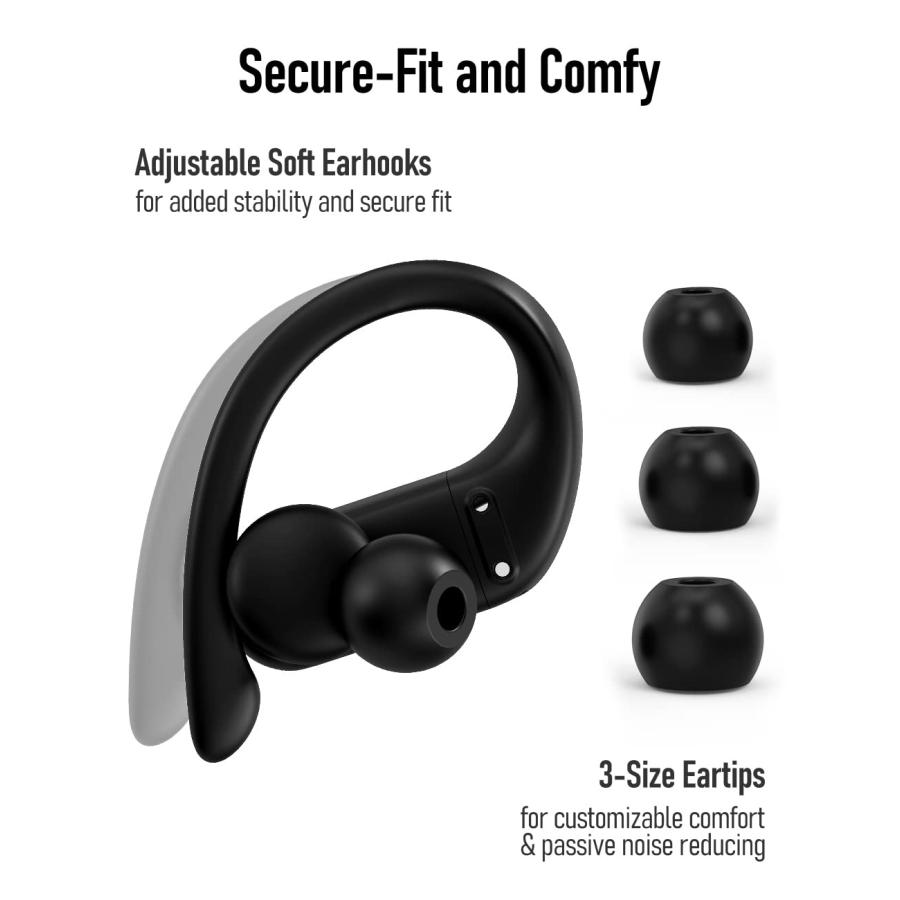 限定商品*送料無料 Audiovance Speed 301 Wireless Earbuds Bluetooth Headphones for Workout Running Sports， Secure ＆ Comfort Fit Ear Buds for iPhone and Android (SP301)