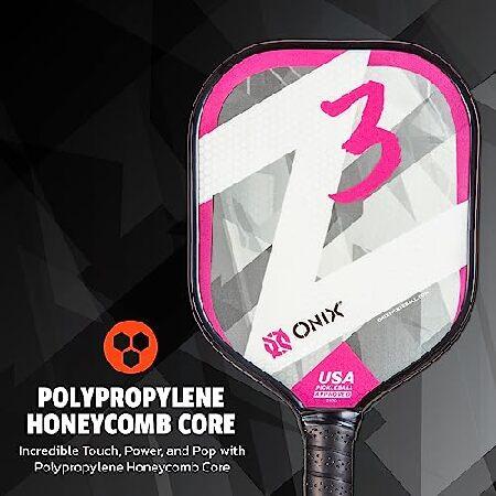 現品発送 Onix Z3 ピックルボールパドル - 複合ピックルボールパドル - USA ピックルボール承認 ピックルボールラケット ピンク KZ1503-PNK 【EI2035232867】(11830円)