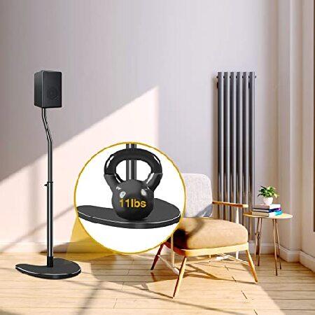 Mounting Dream スピーカースタンド ペア 最大40インチ 高さ調節可能 スピーカースタンドマウント 高耐久ベース 拡張可能チューブ 1スタンドあたりの耐荷重11ポ 