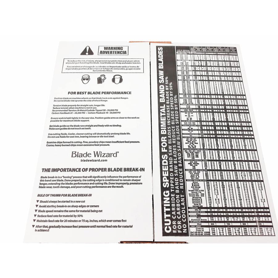 激安店舗 2 Pack - 70.5 X 1/4 X 10 TPI Flex Back Bandsaw Blades - Made in USA - Designed to Cut Wood， Plastic， Cork， Composition Board， Non-Ferrous Metal， Low A