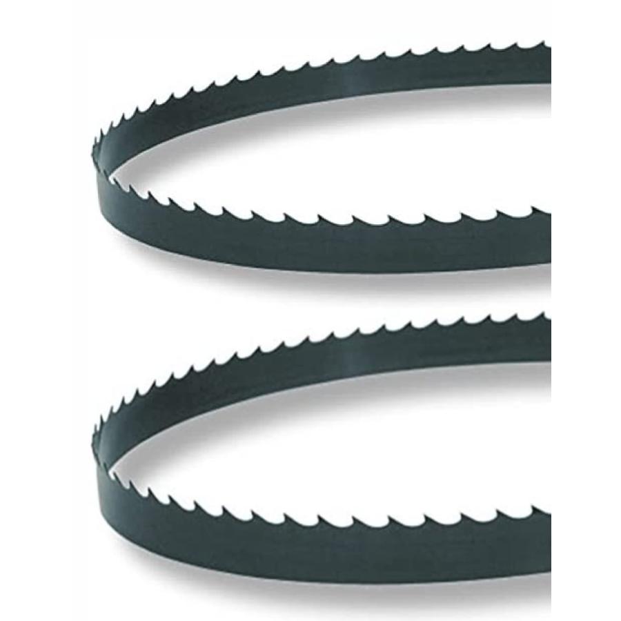 Pixel 2 Pack - 70.5 X 3/8 X 6 TPI Flex Back Bandsaw Blades - Made in USA - Designed to Cut Wood， Plastic， Cork， Composition Board， Non-Ferrous Metal， Low Al