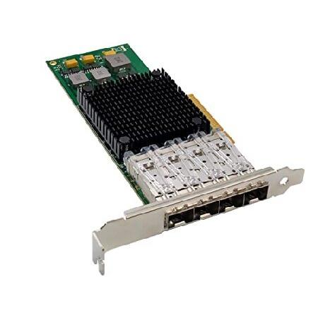 オンラインストア販売店 10Gb PCI-e 3.0 X8 NIC ネットワークカード クアッドSFP+ポート Broadcom BCM57840コントローラー付き PCI Express イーサネット LANアダプター Windowsサーバー