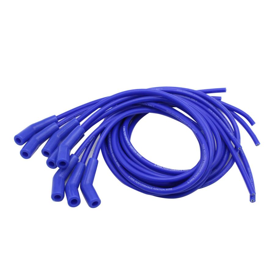 売れ筋新商品 1 Set SHLPDFM Spark Plug Wires 8.5mm Blue Universal 135/45 Degree Hei Spark Plug Wires Compatible with Chevy Ford Mopar BBC