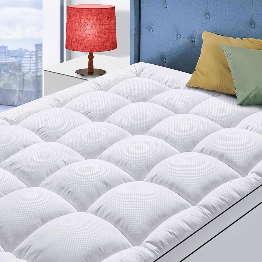 California King Mattress Topper for Back Pain, Cooling Extra Thick