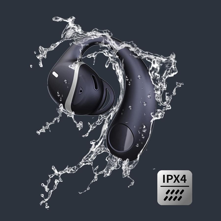 週末セール open ear headphones wireless bluetooth workout earbuds air conduction running wireless earbuds with earhooks， IPX4 waterproof clip on gym headphones 8