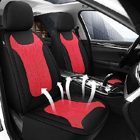 CAROMOP Car Seat Covers Premium 3D Air Mesh Cloth Full Set