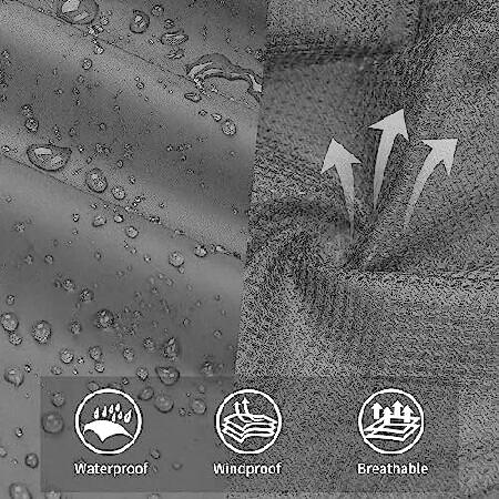 Ourcan Men's Rain Pants Waterproof Windproof Pants Breathable