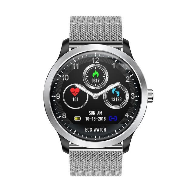 心電図心電図ディスプレイ ホルター心電図心拍数モニター血圧スマートウォッチ付きラ Silver Steel Strap China Fra317 Pre Style 通販 Yahoo ショッピング