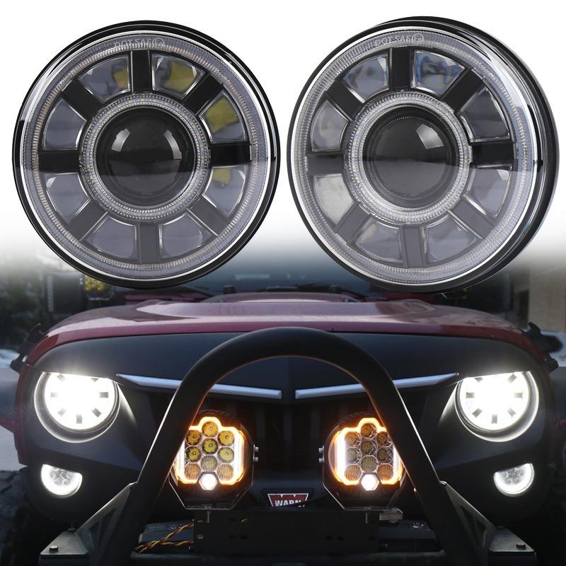 ヘッドライト ジープ ラングラー JK Led ランプ 12v デイライト