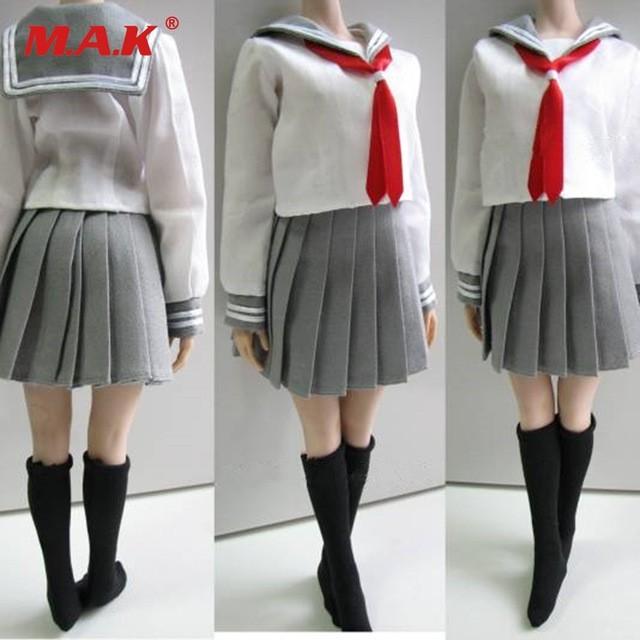 カスタム 1/6 女性 学生 靴下 セット 3 色 12 インチ ボディフィギュア