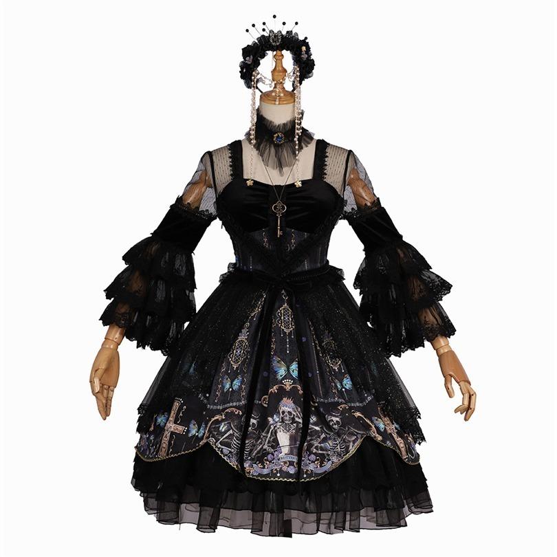 コスプレ衣装 Pre Storeのコスプレ衣装 ロリータ ゴスロリ ワンピース Ht リボン ワンピース ゴスロリ フリル Pre