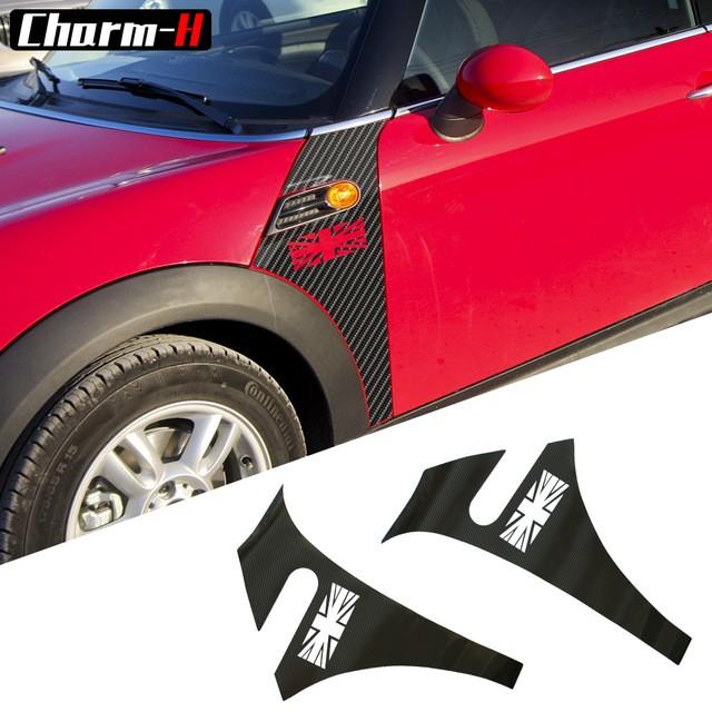 ミニクーパー フェンダー デカール サイド ステッカー 5dカーボン ファイバービニール R56 車 ステッカー かっこいい Ky Pre Store 通販 Yahoo ショッピング