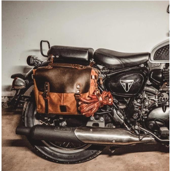 アメリカン バイク サイドバッグ 汎用 ヴィンテージ ハーレー