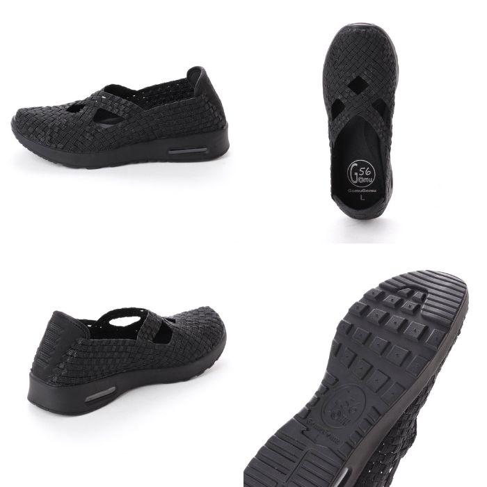 ゴムゴム Gomu56 クロスデザイン エアークッション シューズ 3E 5520