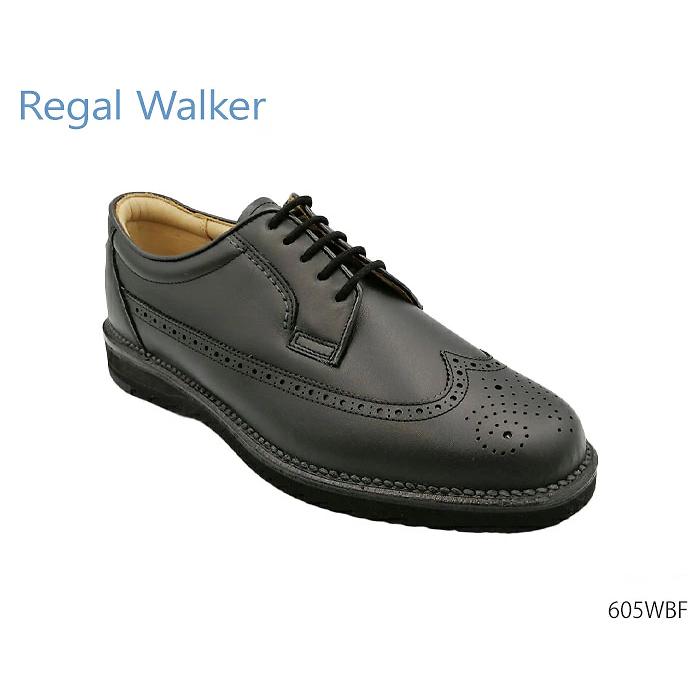 ☆ほぼ新品☆【リーガルウォーカー】ウィングチップ (26.5) 605 軽量 黒 REGAL（リーガル） ウォーカー ウイングチップ 605WBF 605W REGAL