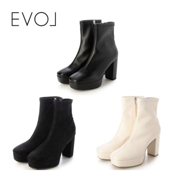 EVOL（イーボル） 9.5cmヒール ストーム ソフト ストレッチブーツ