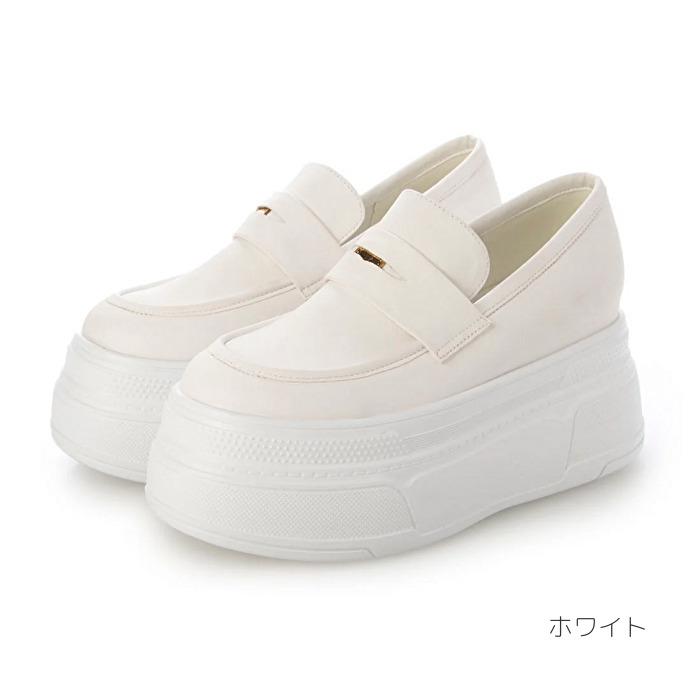EVOL（イーボル） 軽量 8cm厚底コインローファー IY5735 レディース 