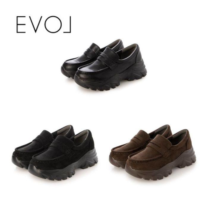 EVOL イーボル 軽量 スニーカーソールローファー IZ5849
