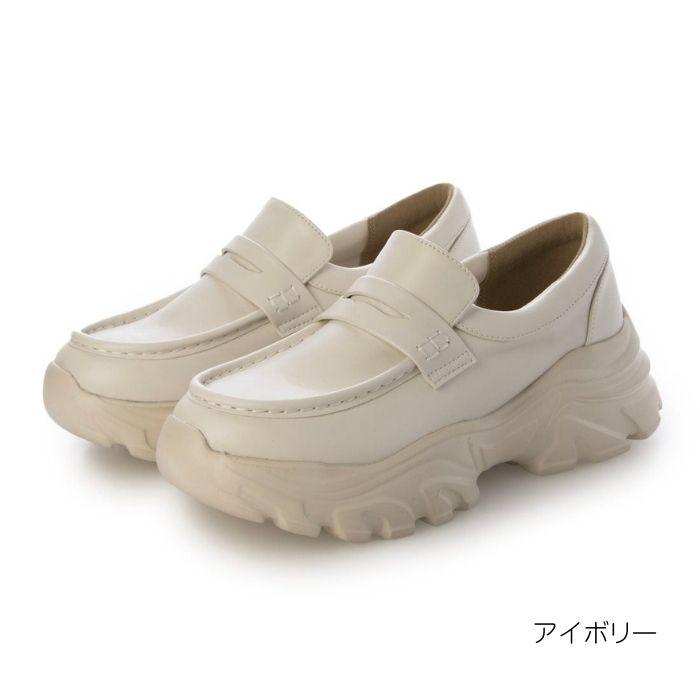 EVOL（イーボル） 軽量 スニーカーソールローファー IZ5849 レディース