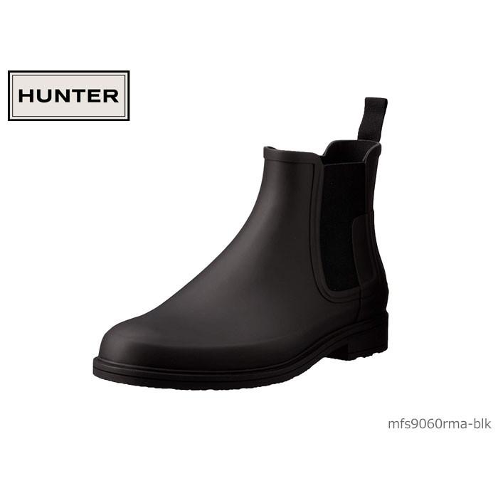 HUNTER ハンター メンズ リファンド チェルシー ブーツ ブラック