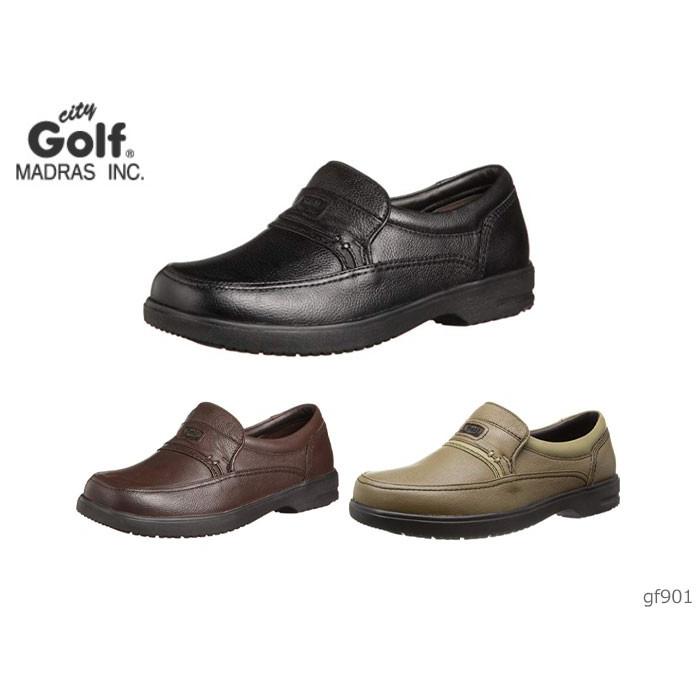 マドラス 製 City Golf シティ ゴルフ GF901 メンズ カジュアルシューズ 幅広 スリッポン 靴｜precios