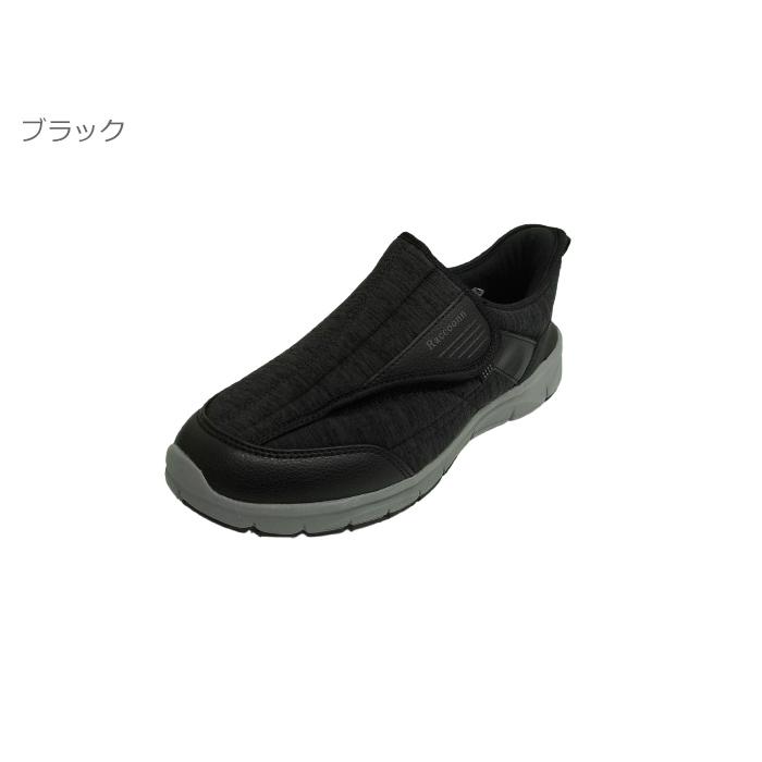 Raccoonn ラクーン RC040 メンズ スリッポン シューズ ハンズフリー ベルクロ 軽量 幅広 4E 靴 滑りにくい 介護 リハビリ ...