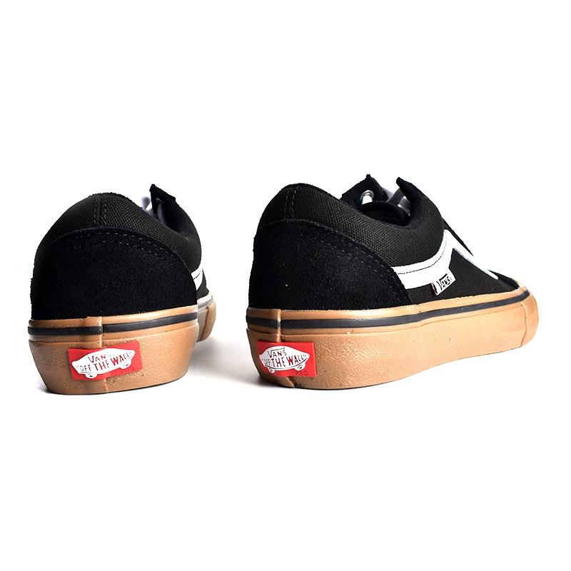 VANS OLD SKOOL PRO BLACK × GUM バンズ オールドスクール プロ スニーカー ( 黒 ブラック ガムソール メンズ VN000ZD4BW9 )｜precious-place｜04