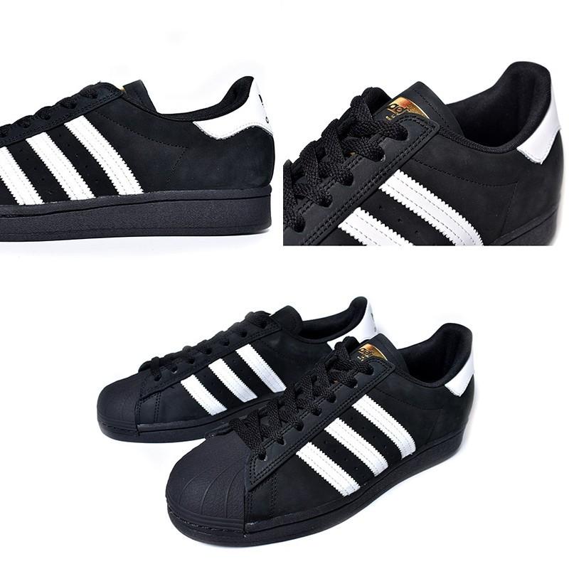 adidas Originals SB SUPER STAR ADV BLACK × O/WHITE