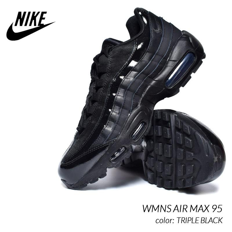 NIKE WMNS AIR MAX 95 "TRIPLE BLACK" ナイキ ウィメンズ エアマックス 95 スニーカー ( 黒 ブラック メンズ 307960-010 )｜precious-place