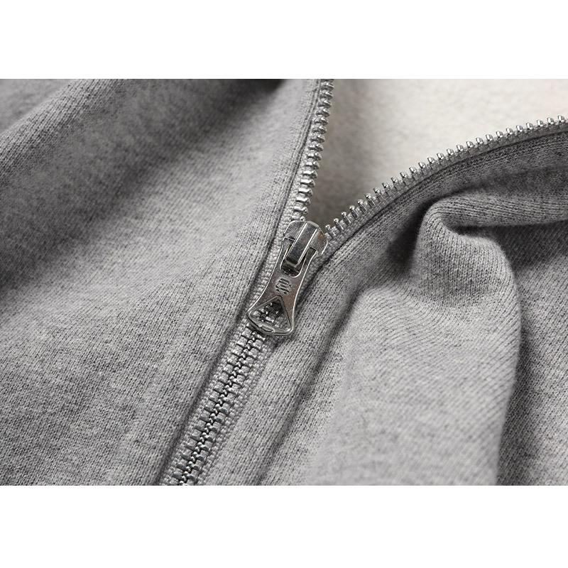 REIGNING CHAMP HEAVYWEIGHT TERRY FULL ZIP HOODIE GRAY REIGNING CHAMP HEAVYWEIGHT TERRY FULL ZIP HOODIE GRAY