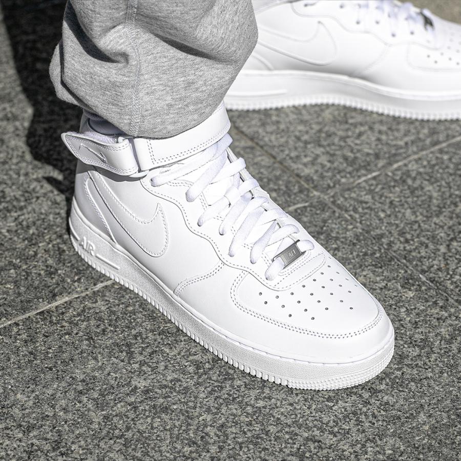 NIKE AIR FORCE 1 MID '07 "All White" ナイキ エアフォース 1 ミッド スニーカー ( 白 オールホワイト CW2289-111 )｜precious-place｜02