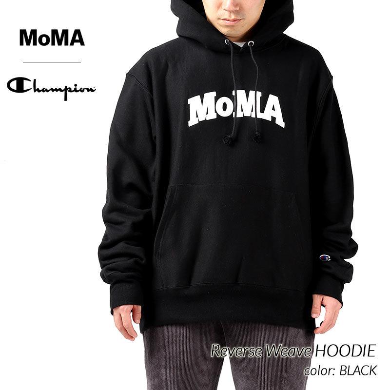 MoMA x Champion Reverse Weave HOODIE BLACK モーマ チャンピオン リバースウィーブ フーディ パーカー (  黒 ブラック CS3051-999 ) : 2890 : PRECIOUS PLACE - 通販 - Yahoo!ショッピング