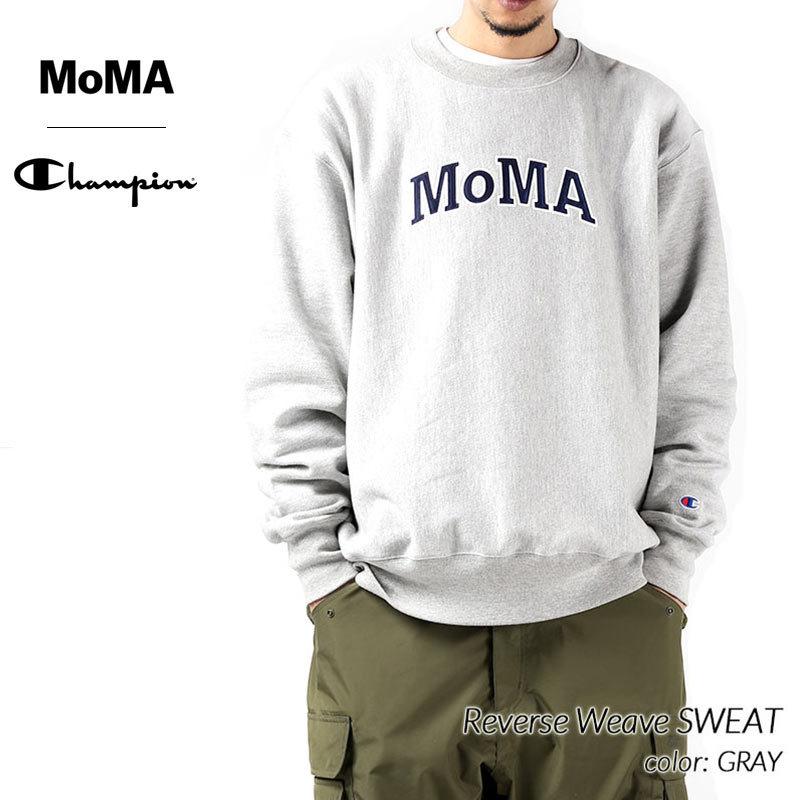 MoMA x Champion Reverse Weave SWEAT GRAY モーマ チャンピオン リバースウィーブ スウェット ( グレー 灰色  クルーネック CS3050-950 ) : 2891 : PRECIOUS PLACE - 通販 - Yahoo!ショッピング