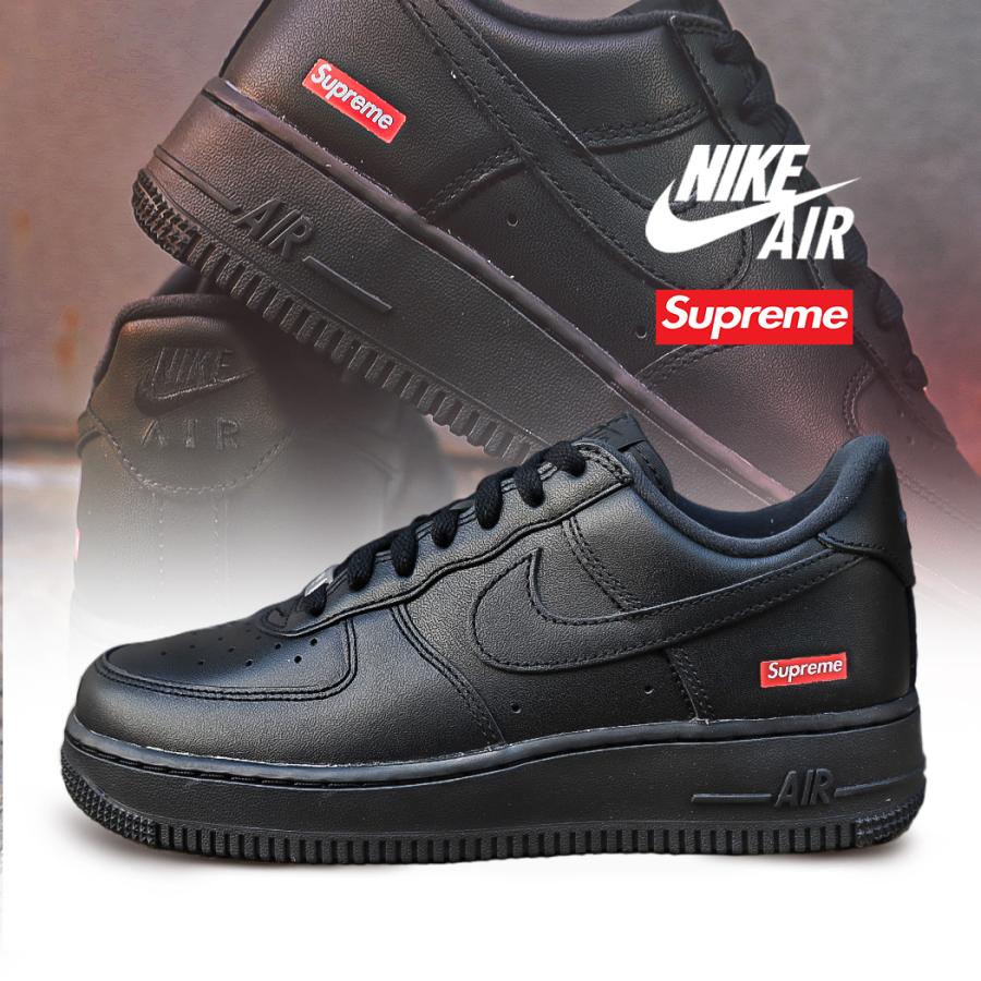 NIKE AIR FORCE 1 LOW / SUPREME BLACK × RED ナイキ エアフォース 1 シュプリーム スニーカー ( 黒 ブラック メンズ CU9225-001 )｜precious-place