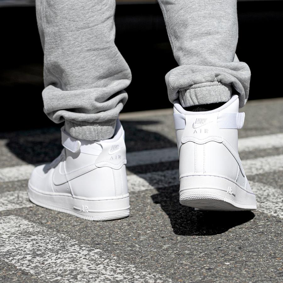 NIKE AIR FORCE 1 HIGH '07 "TRIPLE WHITE" ナイキ エアフォース ハイ スニーカー ( 白 ホワイト ハイカット メンズ レザー CW2290-111 )｜precious-place｜03