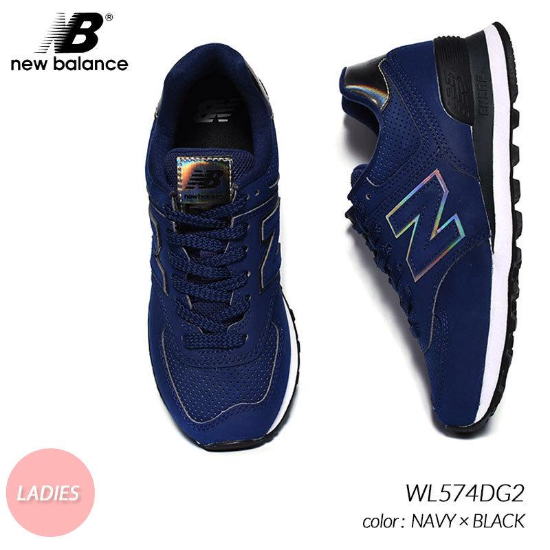 日本未発売 NEW BALANCE WL574DG2 NAVY × BLACK ニューバランス