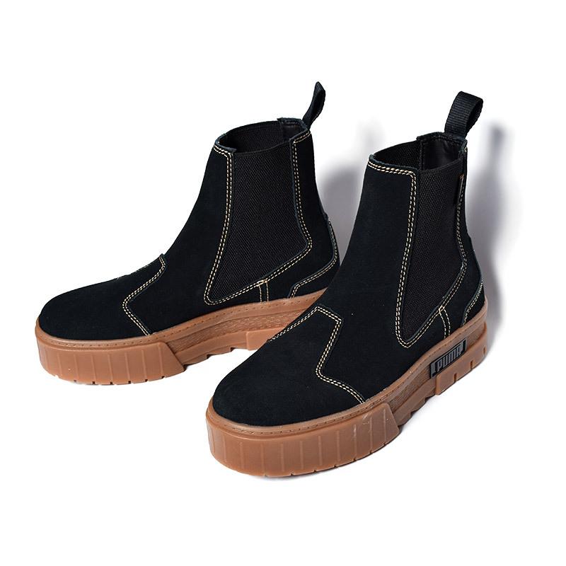PUMA MAYZE CHELSEA SUEDE WMS ”BLACK GUM” プーマ ウィメンズ PUMA MAYZE CHELSEA SUEDE WMS ”BLACK GUM” プーマ ウィメンズ