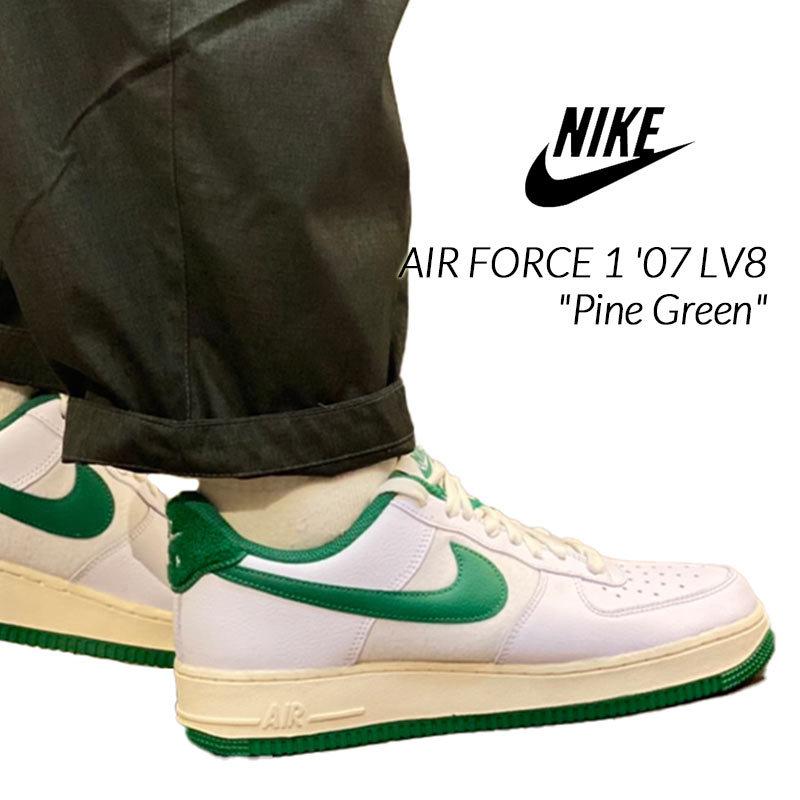 日本未発売 NIKE AIR FORCE 1 '07 LV8 "Pine Green" ナイキ エアフォース 1 スニーカー ( 海外限定 白 ホワイト 緑 グリーン メンズ DO5220-131 )｜precious-place