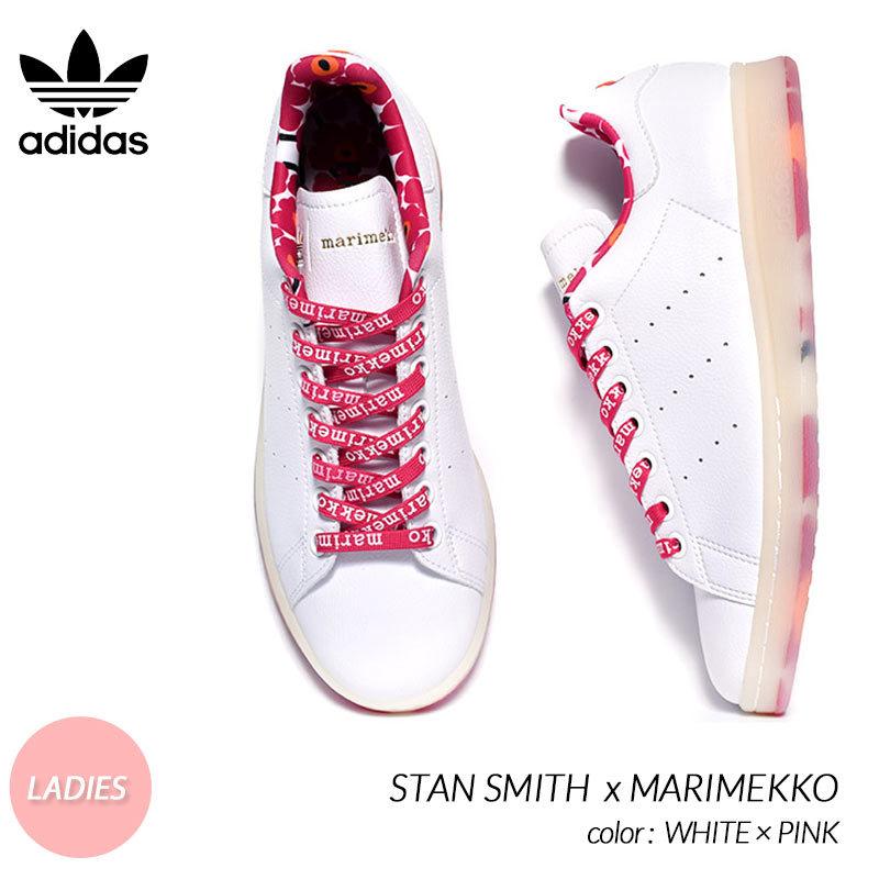 adidas x MARIMEKKO STAN SMITH WHITE × PINK アディダス × マリメッコ スタンスミス レディース スニーカー  ( 白 ホワイト ピンク ウィメンズ GX8841 ) :3311:PRECIOUS PLACE - 通販 - Yahoo!ショッピング