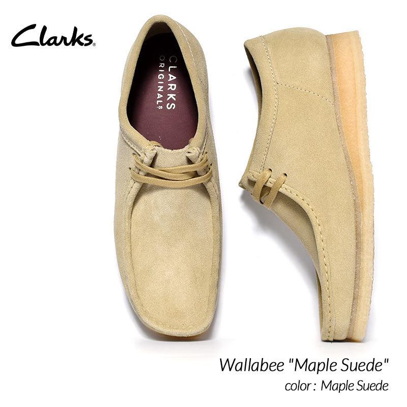 Clarks Wallabee "Maple Suede" クラークス ワラビー シューズ ( 黒 靴 ベージュ ブーツ boots メンズ レディース ウィメンズ 26155515 )｜precious-place