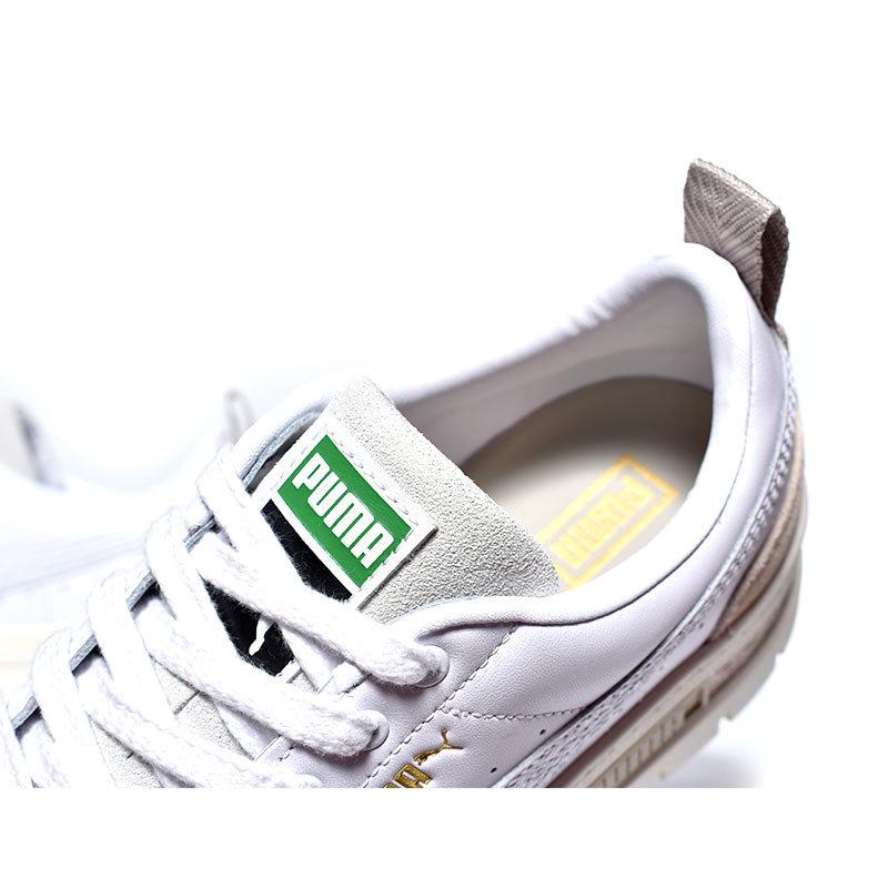 新品⭐︎ PUMA MAYZE WNS 厚底スニーカースエード×金ロゴ24.5 PUMA MAYZE PRM WNS 