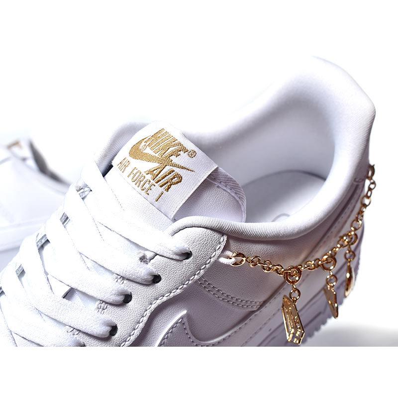 NIKE WMNS AIR FORCE 1 '07 LX "WHITE PENDANTS" ナイキ ウィメンズ エアフォース スニーカー ( 白 ホワイト 金 ゴールド DD1525-100 )｜precious-place｜07