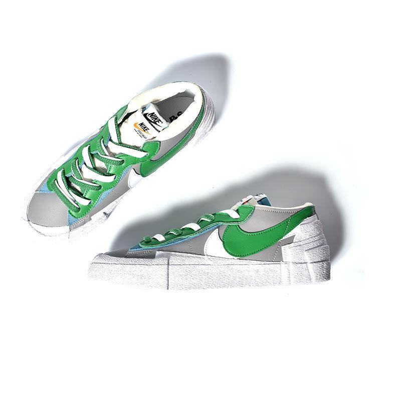 NIKE × SACAI BLAZER LOW GREEN GRAY ナイキ ブレーザー ロー  