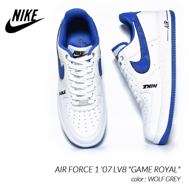 NIKE AIR FORCE ナイキ NIKE サーティーン アカデミー 白色 ホワイト 青色 ブルー 黒色 ブラック JR.