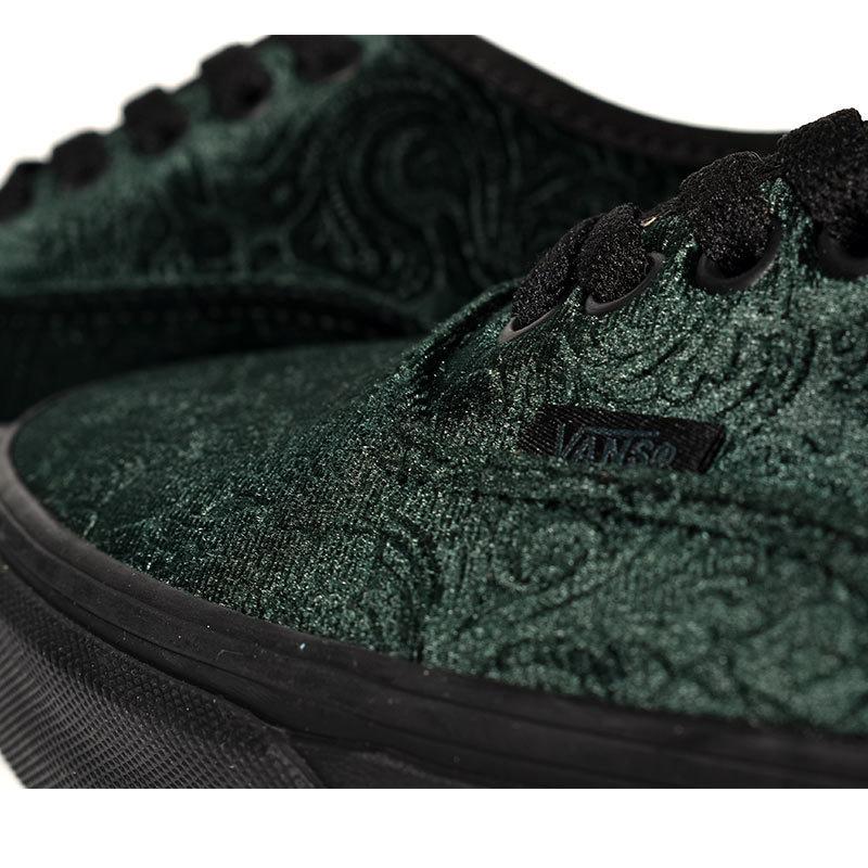 Vans green cheap velvet