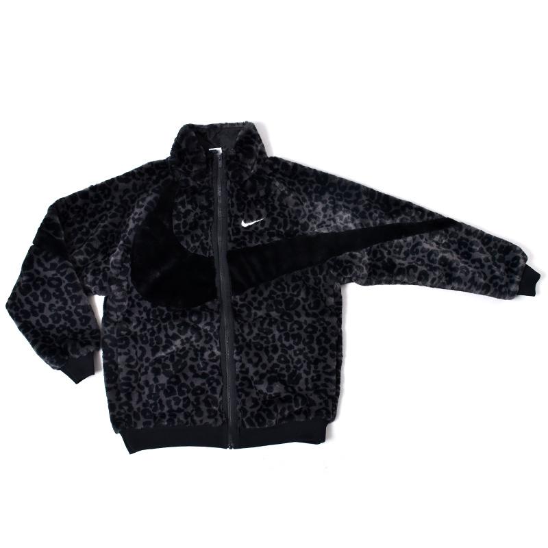 日本未発売 NIKE NSW BIG SWOOSH FUR JACKET "LEOPARD PRINT" ナイキ ビッグ スウッシュ ファー ジャケット ( 海外限定 豹柄 レオパード DH6685-011 )｜precious-place｜06