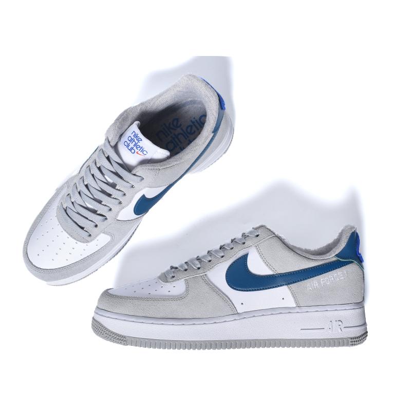 Nike Air Force 1 07 LV8 Athletic Club Smoke Gray Blue White DH7568-001  Men's NEW